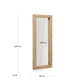 Specchio Maden di legno con finitura naturale 50 x 120 cm