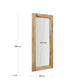 Specchio Maden di legno con finitura naturale 80 x 180 cm