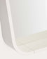 Specchio Salaya in legno compensato di frassino con finitura laccata beige 90 x 60 cm