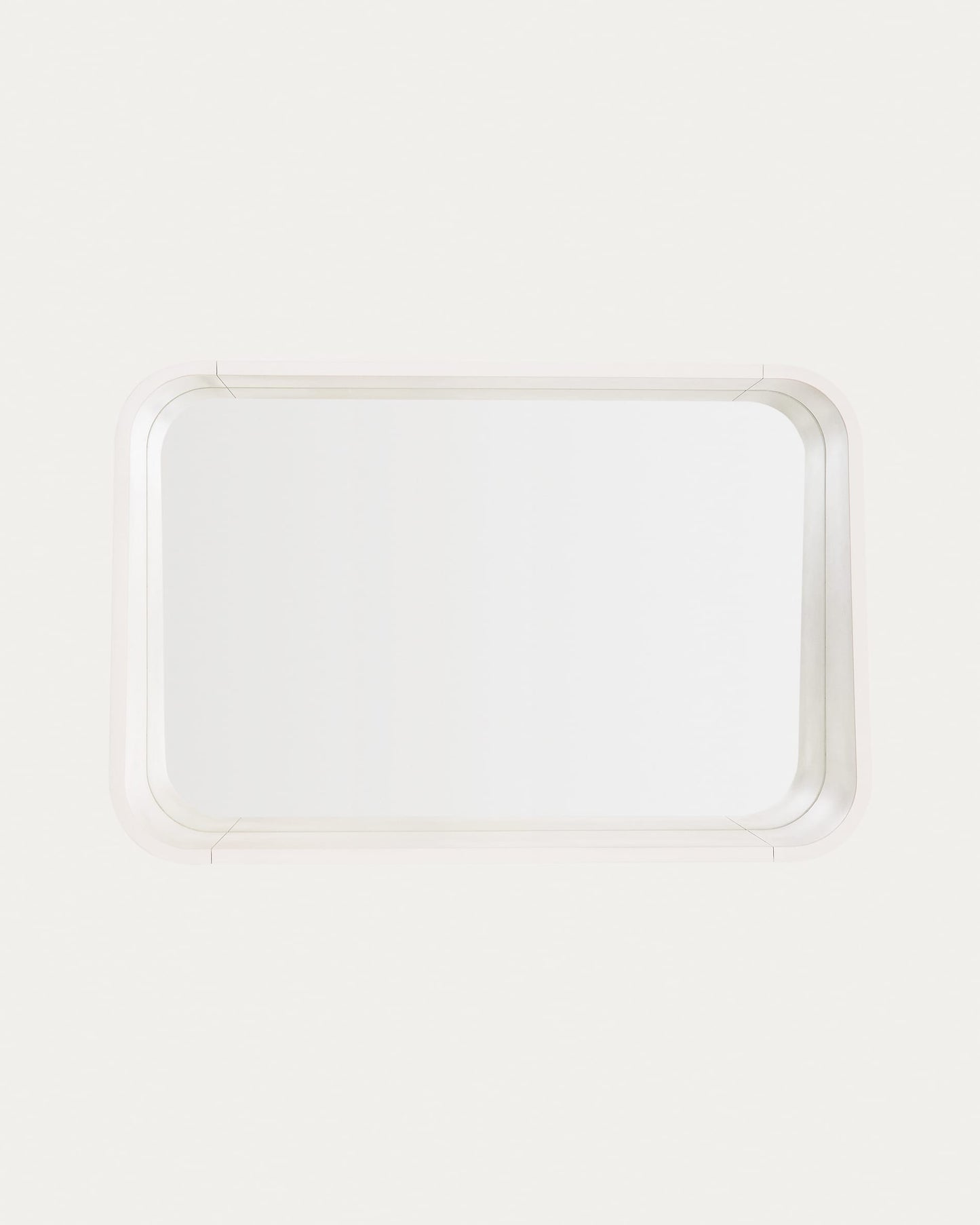 Specchio Salaya in legno compensato di frassino con finitura laccata beige 90 x 60 cm