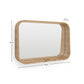Specchio Salaya in legno compensato di frassino con finitura naturale 90 x 60 cm