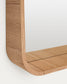 Specchio Salaya in legno compensato di frassino con finitura naturale 90 x 60 cm