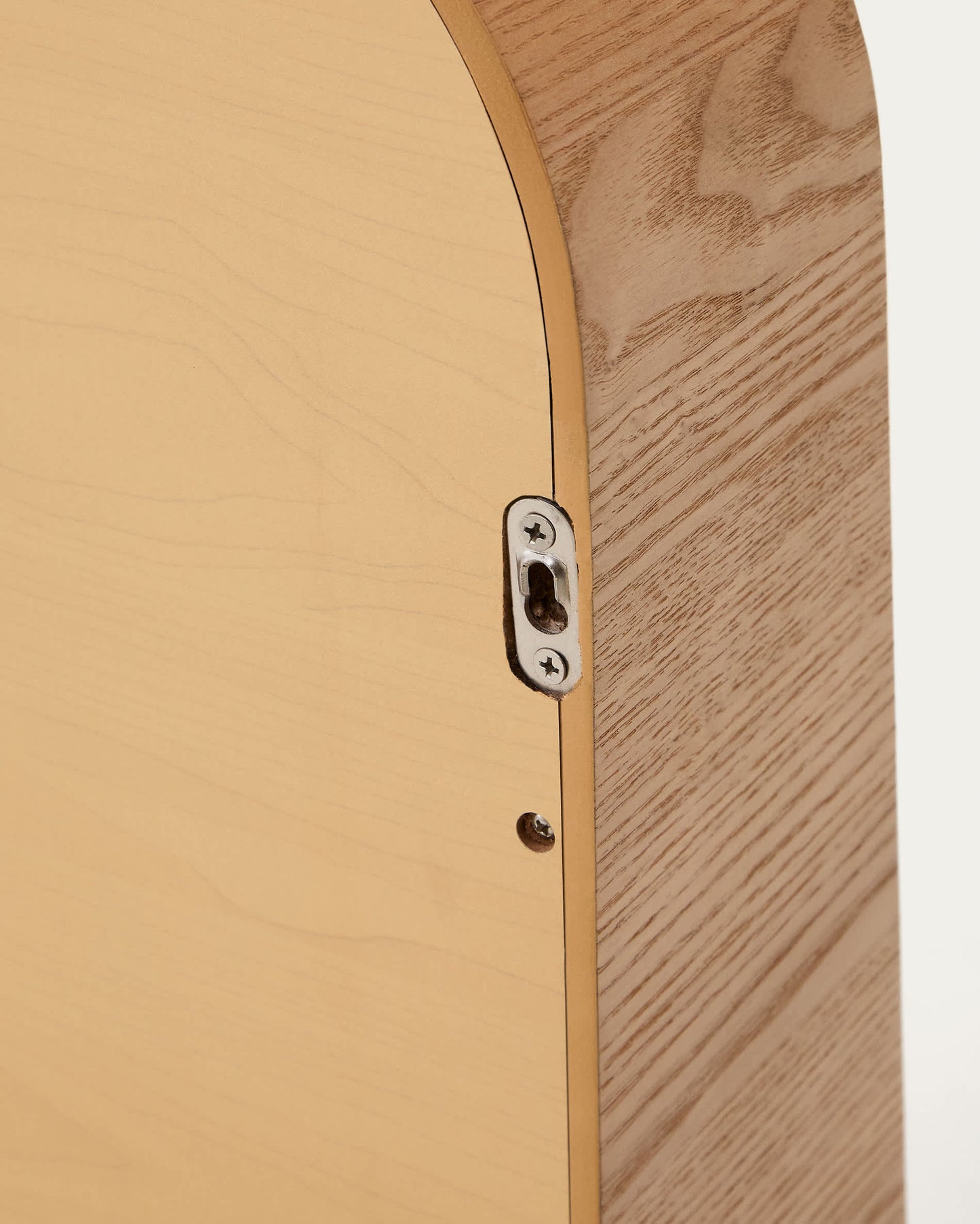 Specchio Salaya in legno compensato di frassino con finitura naturale 90 x 60 cm