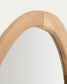 Specchio Selem in legno di mungur con finitura naturale 60 x 107 cm