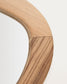 Specchio Selem in legno di mungur con finitura naturale 60 x 107 cm