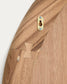 Specchio Selem in legno di mungur con finitura naturale 60 x 107 cm