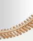 Specchio Polke in legno di teak Ø 80 cm