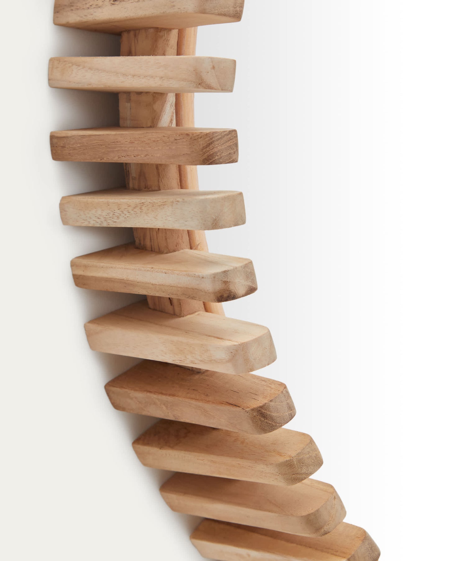 Specchio Polke in legno di teak Ø 60 cm