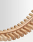 Specchio Polke in legno di teak Ø 60 cm