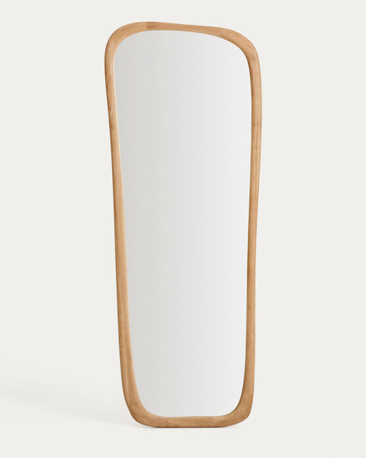 Specchio Alura in legno di teak 158 x 61 cm