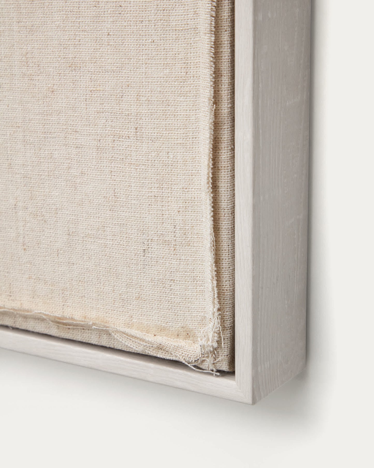 Quadro Maha bianco con linea orizzontale 82 x 102 cm