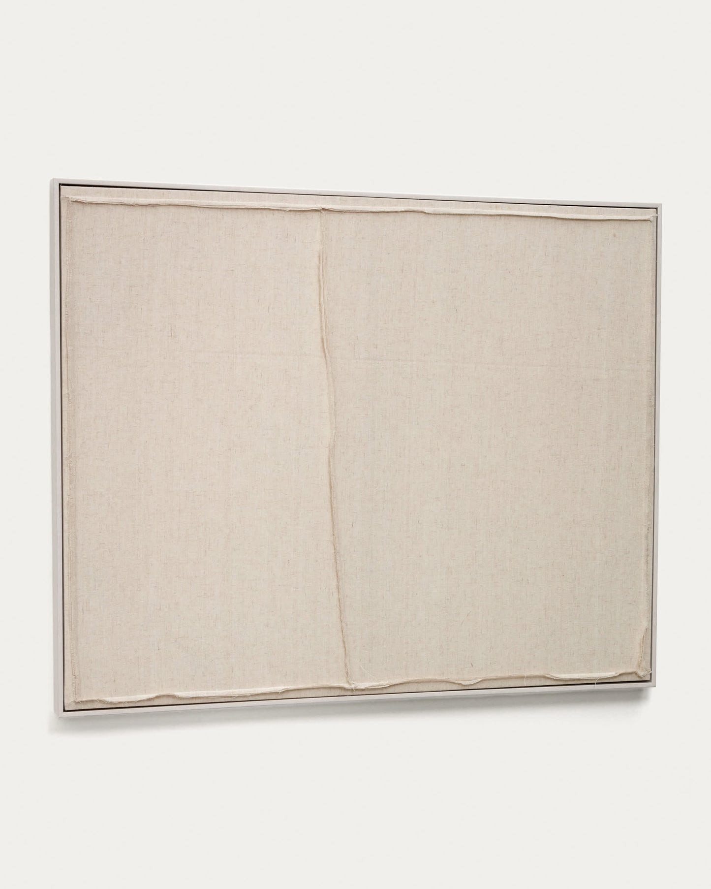 Quadro Maha bianco con linea orizzontale 82 x 102 cm