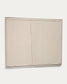 Quadro Maha bianco con linea orizzontale 82 x 102 cm