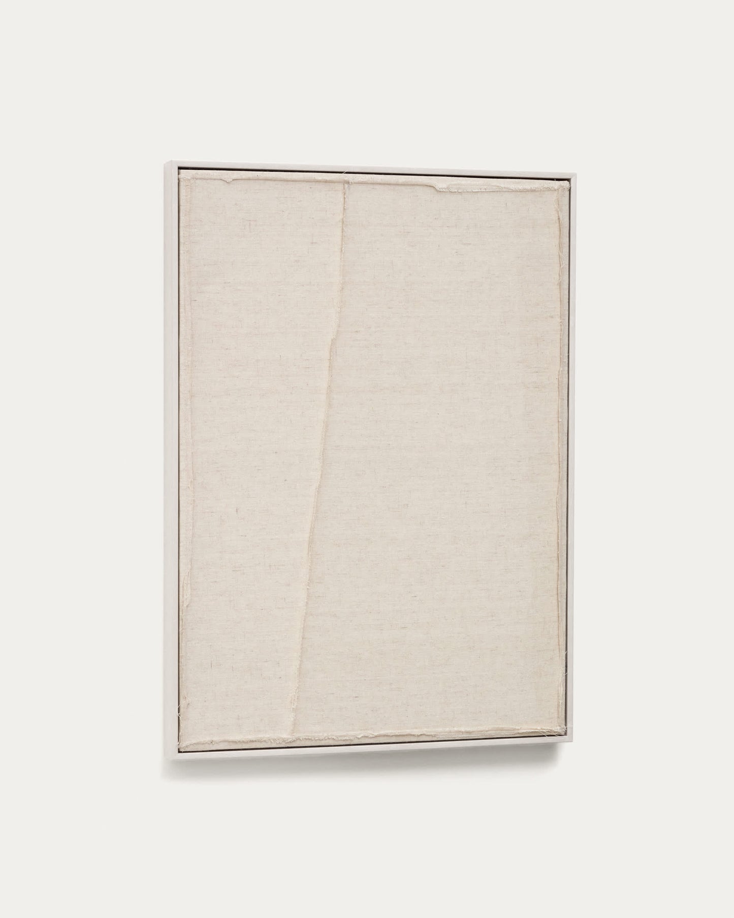 Quadro Maha bianco con linea verticale 52 x 72 cm