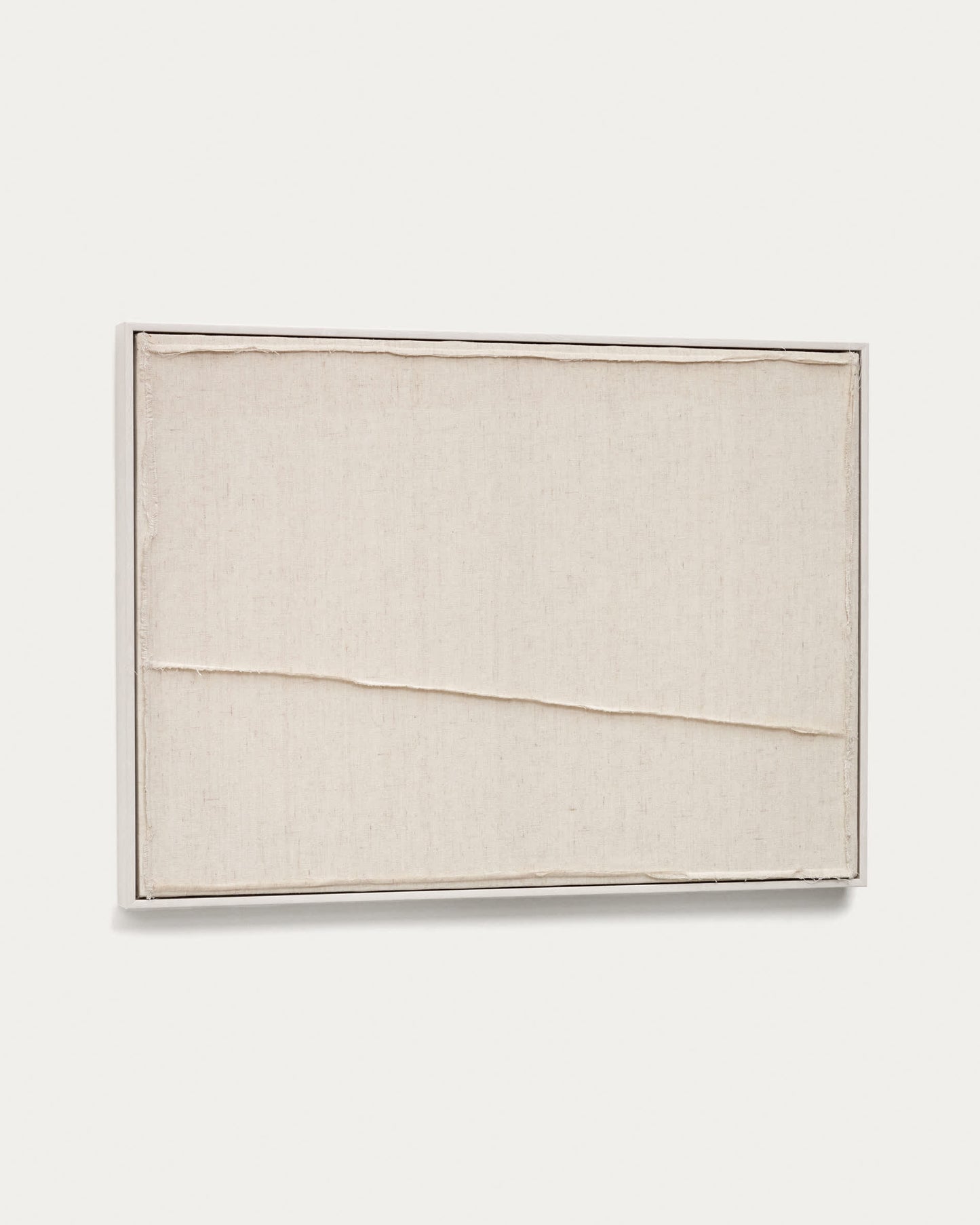 Quadro Maha bianco con linea verticale 52 x 72 cm