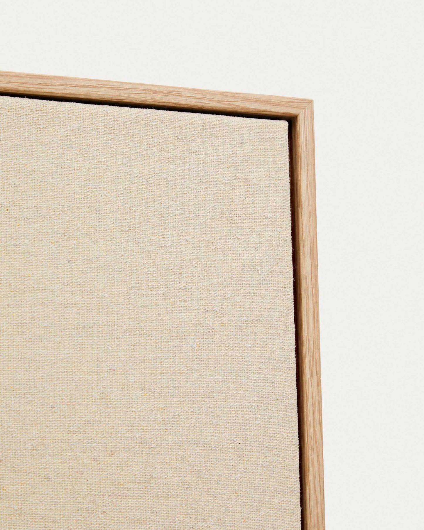 Quadro astratto Salin con riga orizzontale in lino 80 x 100 cm