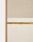 Quadro astratto Salin con riga orizzontale in lino 80 x 100 cm