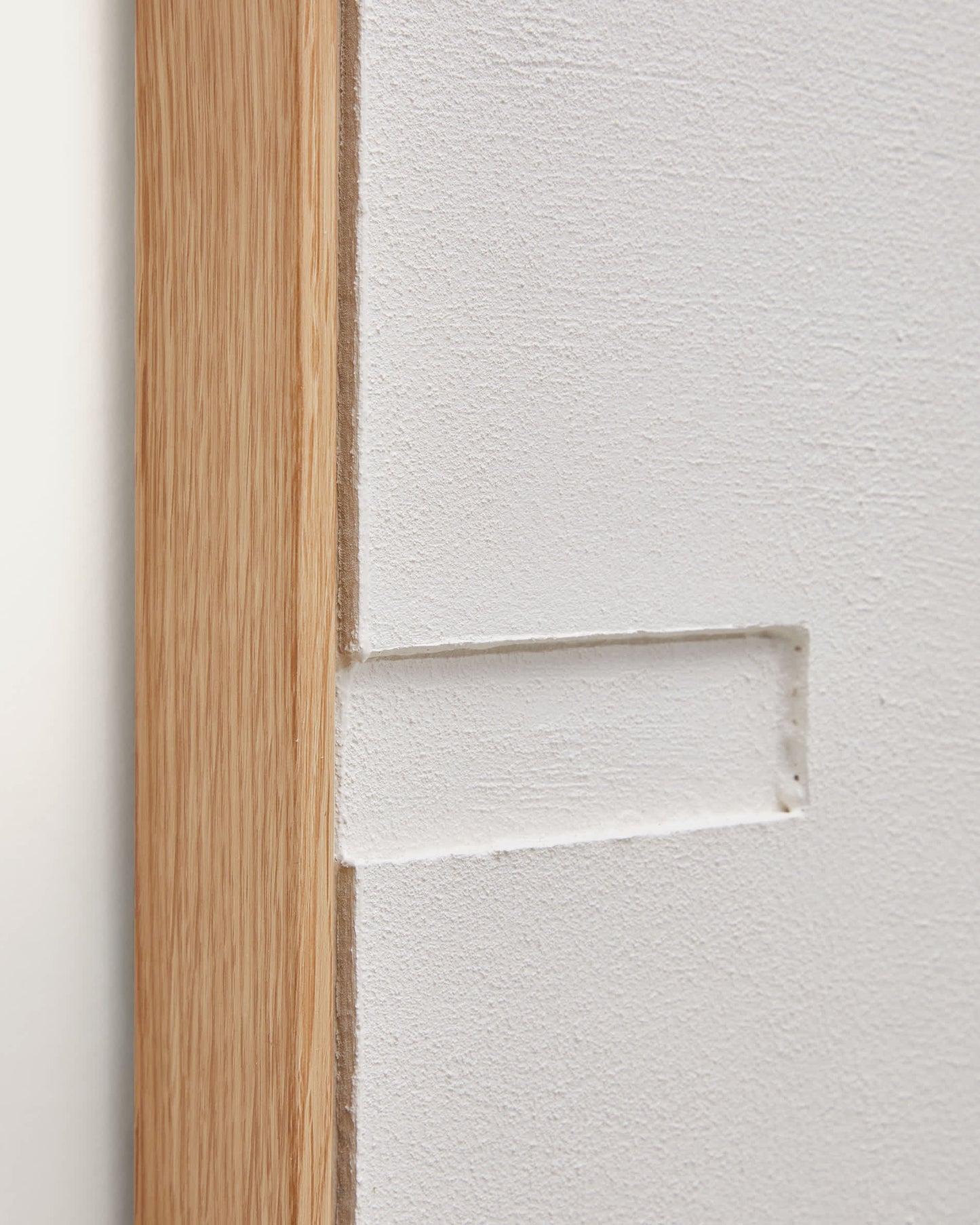 Quadro Sefri bianco con forme geometriche rette 60 x 90 cm
