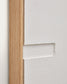 Quadro Sefri bianco con forme geometriche rette 60 x 90 cm