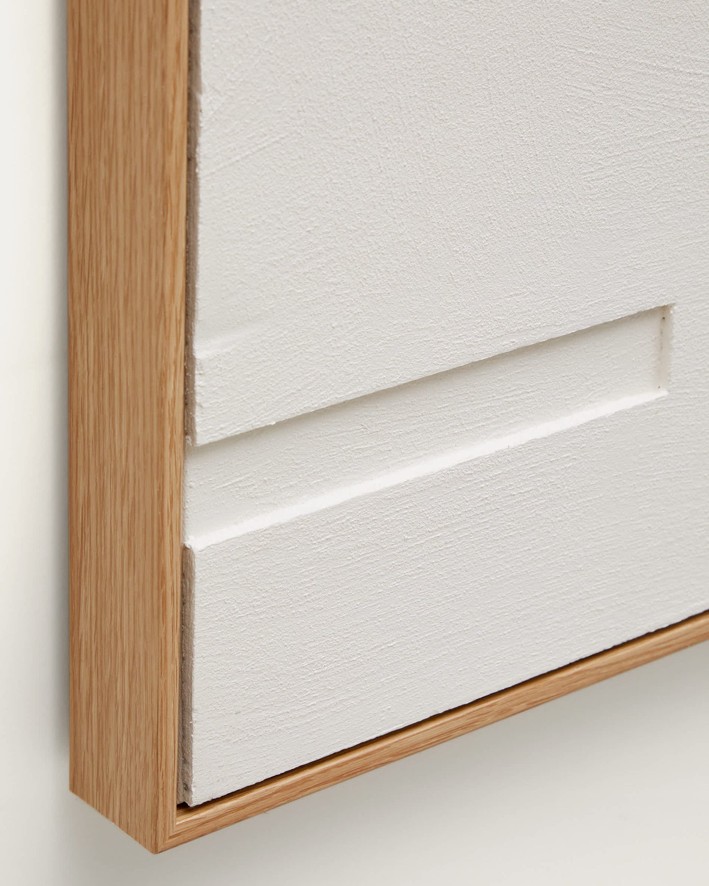 Quadro Sefri bianco con forme geometriche circolari 60 x 90 cm