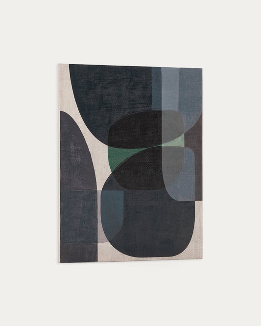 Quadro Nemsa blu e verde 100 x 80 cm