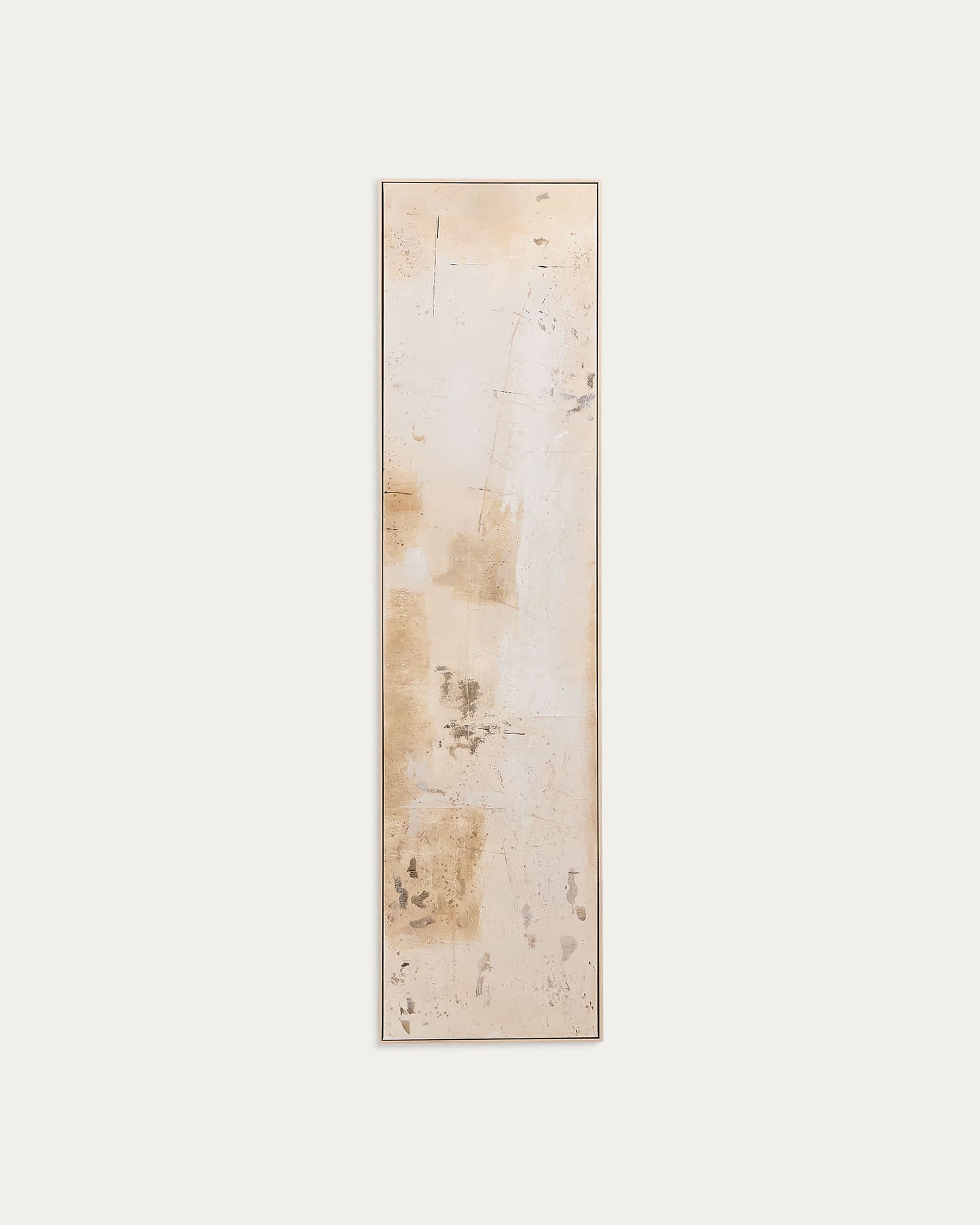 Quadro astratto Silpa beige scuro 182 x 47 cm