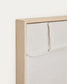 Quadro Klis di lino con forme geometriche bianco 60 x 90 cm