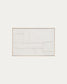 Quadro Klis di lino con forme geometriche bianco 60 x 90 cm