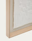 Quadro Annia di cartapesta bianco 90 x 70 cm