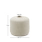 Vaso Serina in cartapesta bianca 36,5&nbsp;cm