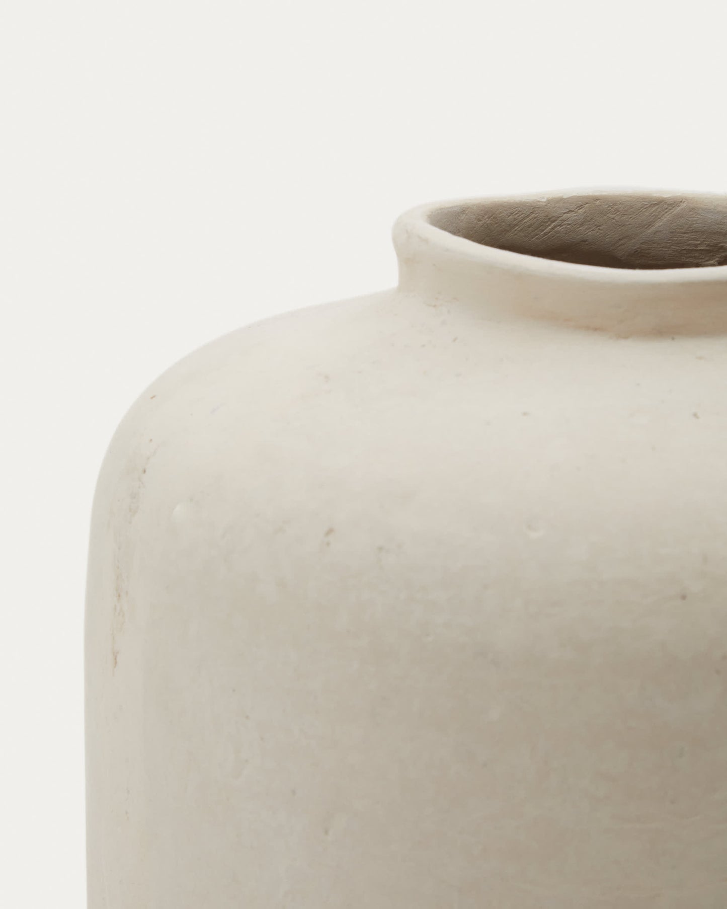 Vaso Serina in cartapesta bianca 27 cm
