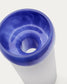 Vaso Kelse in vetro trasparente e blu 30,5 cm