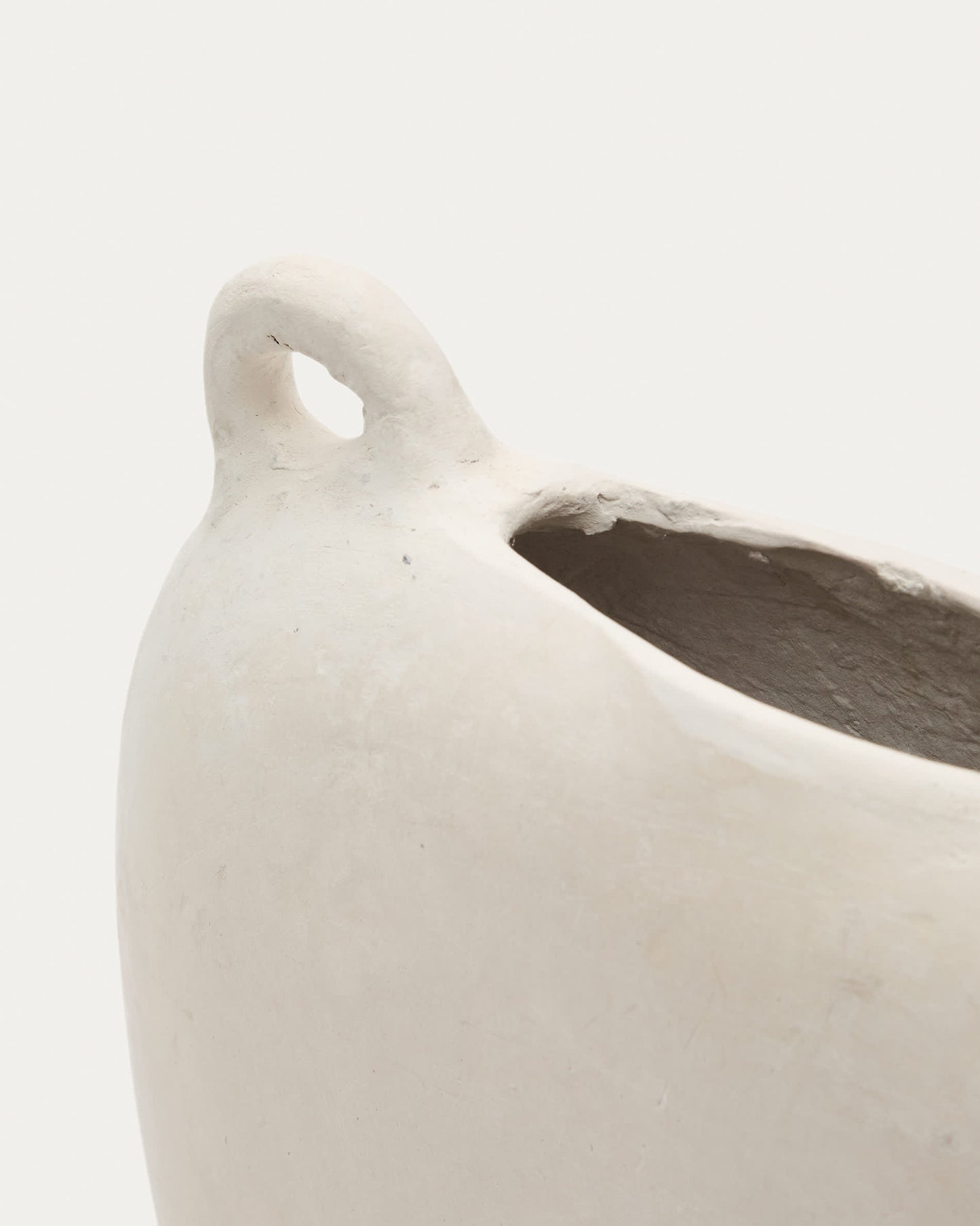 Vaso Neti di cartapesta bianca 37 cm