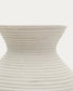 Vaso Pria di cartapesta bianca 51 cm