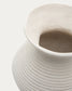 Vaso Pria di cartapesta bianca 51 cm