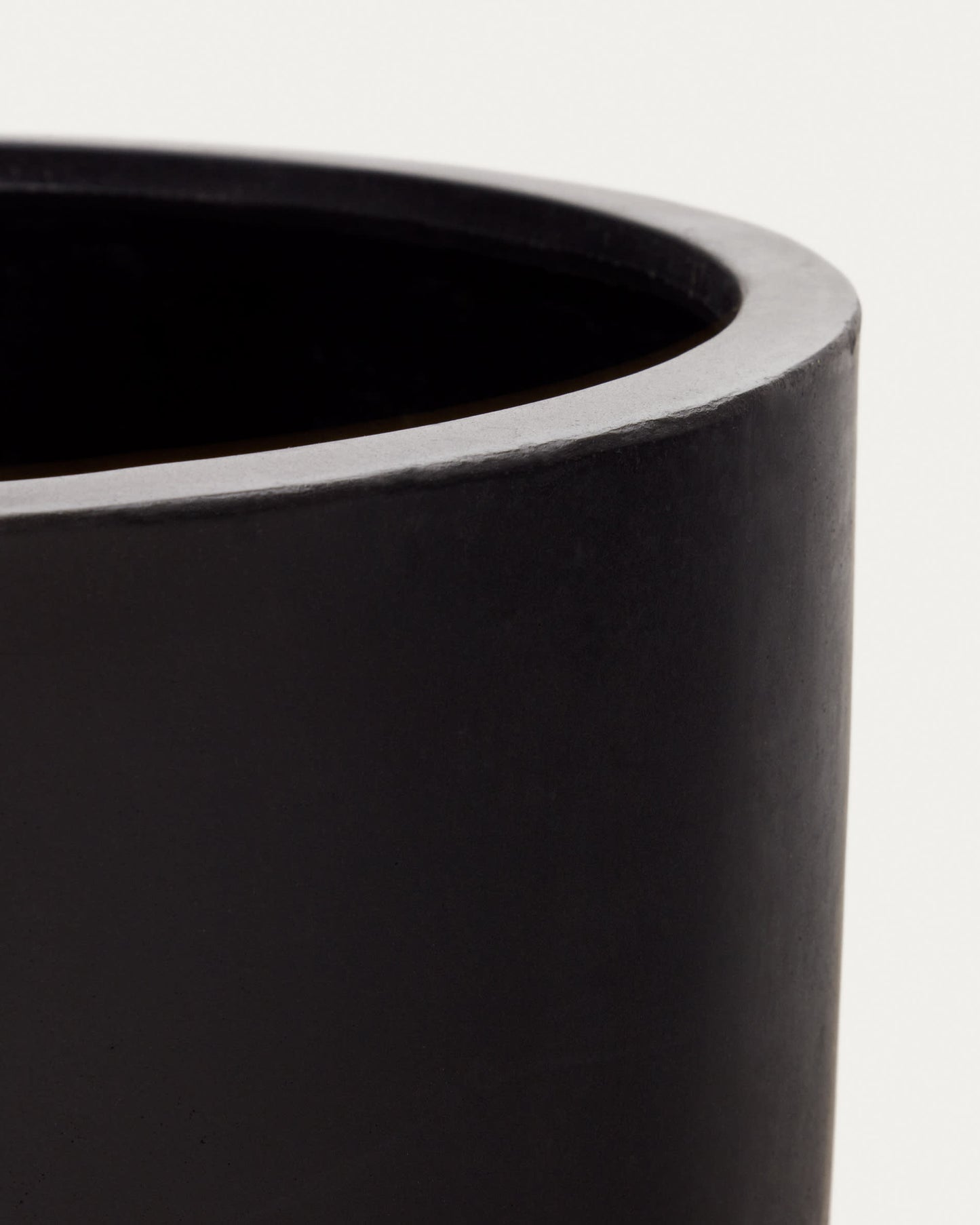 Vaso Aiguablava in cemento nero Ø 62 cm