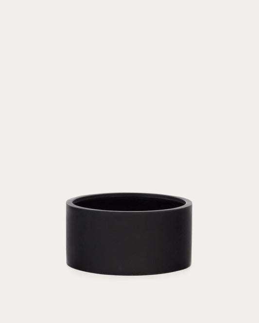 Vaso Aiguablava in cemento nero Ø 62 cm