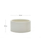 Vaso Aiguablava in cemento bianco Ø 62 cm