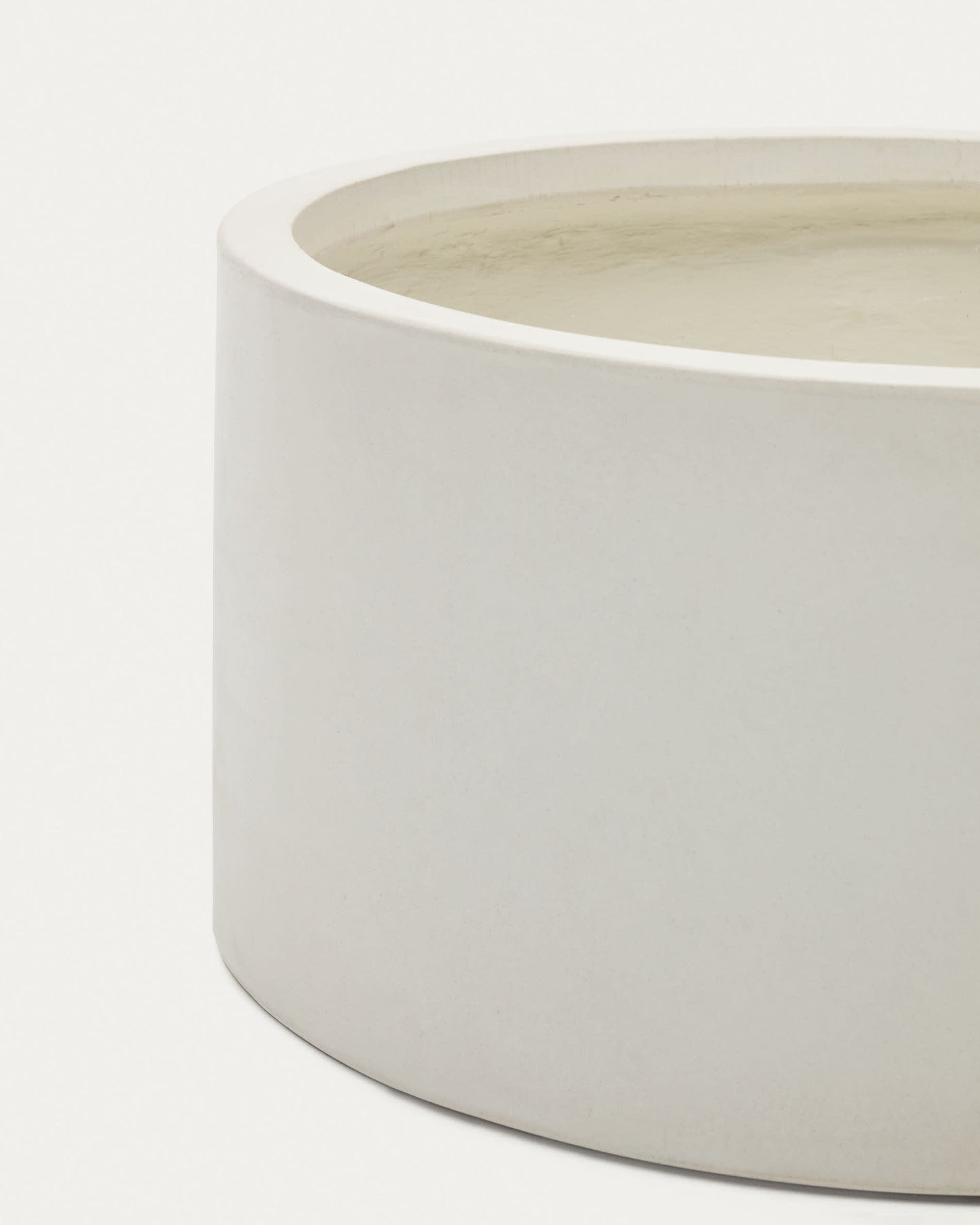 Vaso Aiguablava in cemento bianco Ø 62 cm