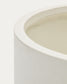 Vaso Aiguablava in cemento bianco Ø 62 cm