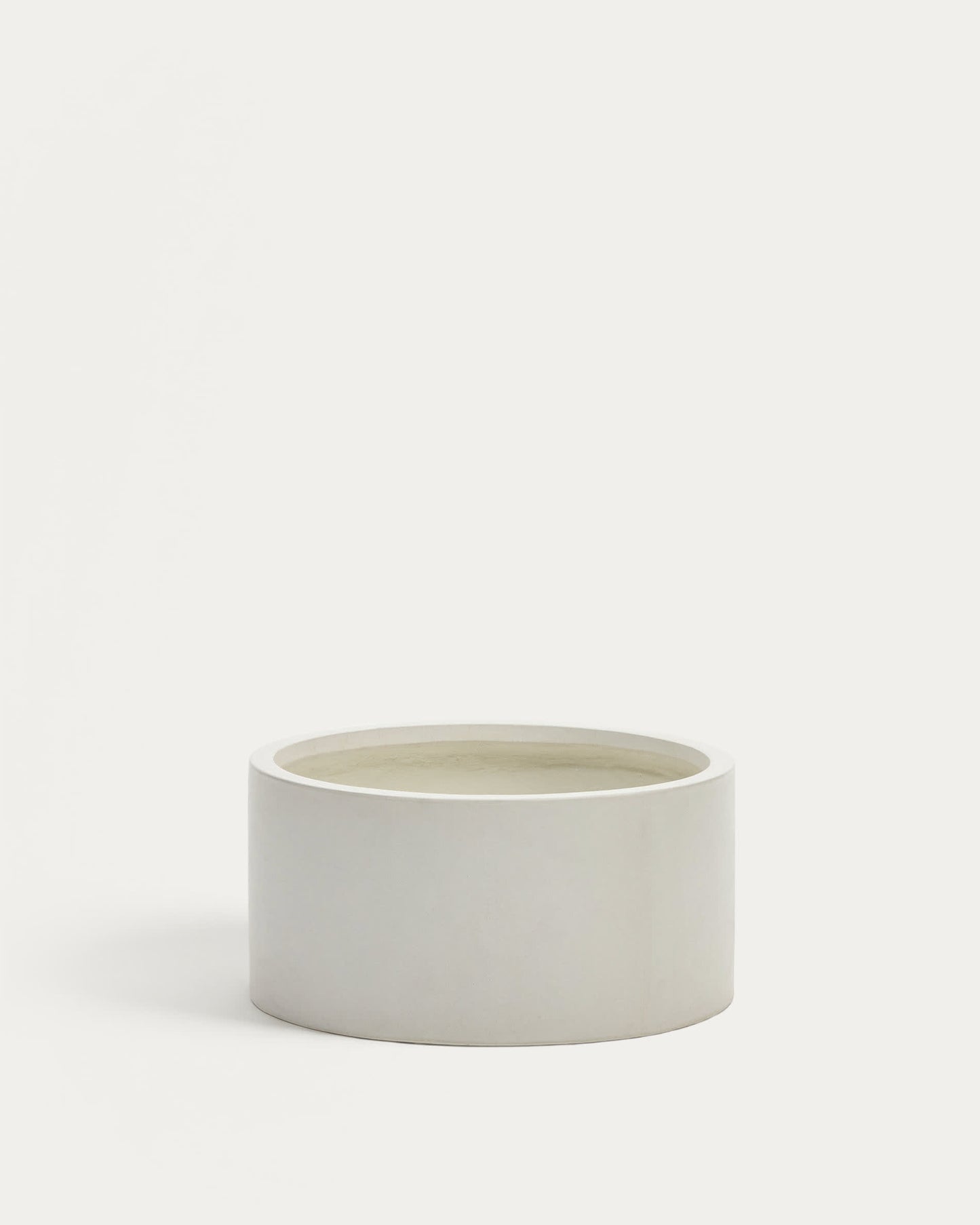 Vaso Aiguablava in cemento bianco Ø 62 cm