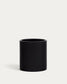 Vaso Aiguablava in cemento nero Ø 52 cm