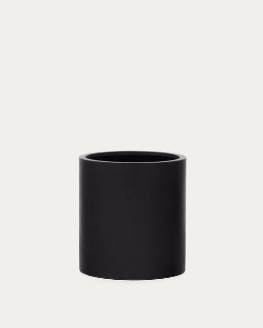 Vaso Aiguablava in cemento nero Ø 52 cm