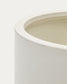 Vaso Aiguablava in cemento bianco Ø 52 cm