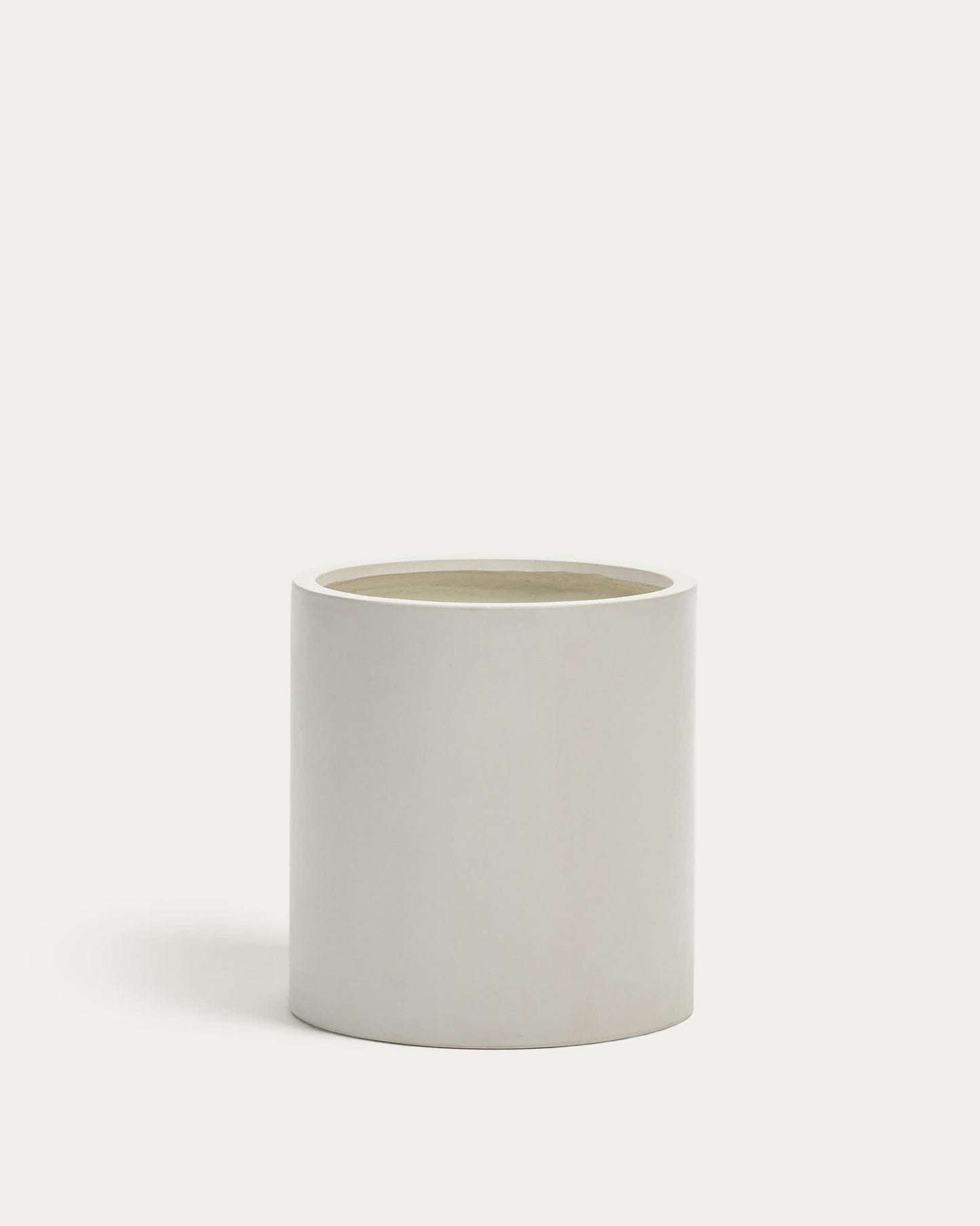 Vaso Aiguablava in cemento bianco Ø 52 cm