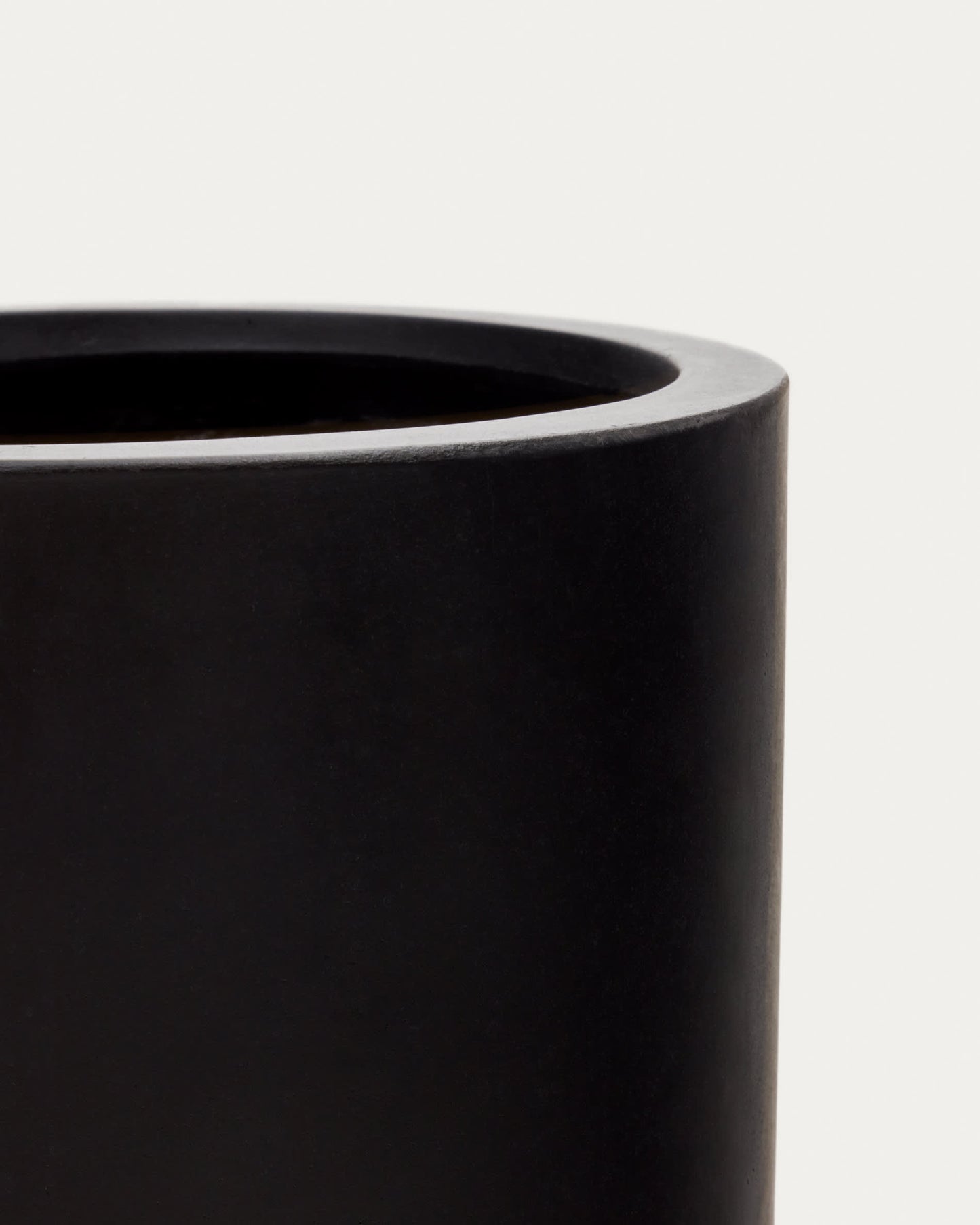 Vaso Aiguablava in cemento nero Ø 42 cm