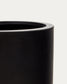 Vaso Aiguablava in cemento nero Ø 42 cm
