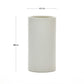 Vaso Aiguablava in cemento bianco Ø 42 cm