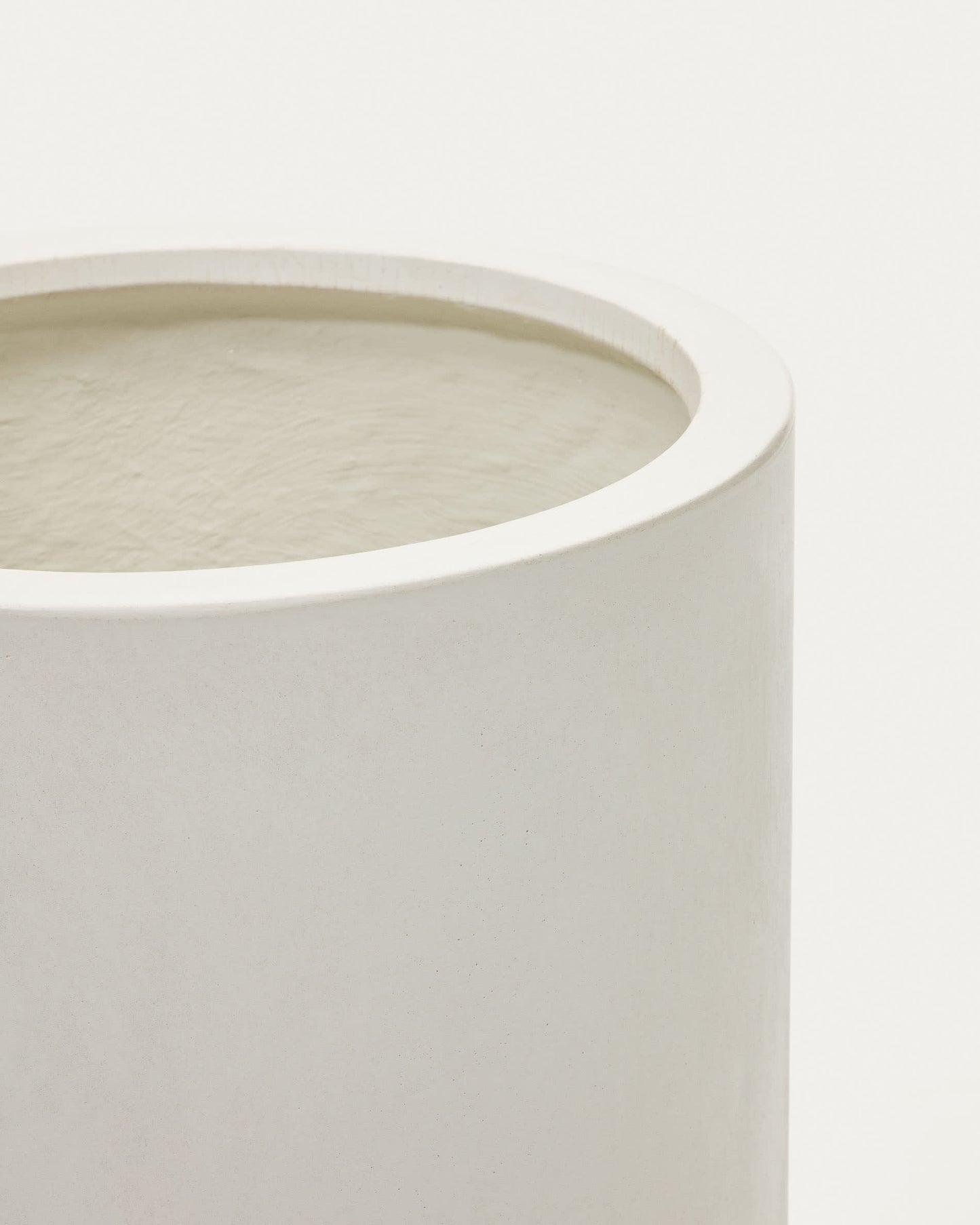 Vaso Aiguablava in cemento bianco Ø 42 cm