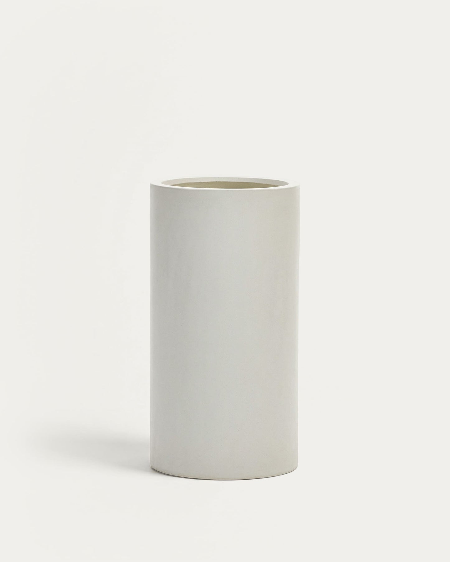 Vaso Aiguablava in cemento bianco Ø 42 cm